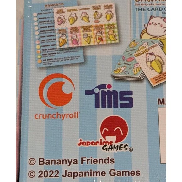 New Japanime Bananya Card Games Kitty Who Loves In A Banana Cute The Cat Sealed - Picture 9 of 12